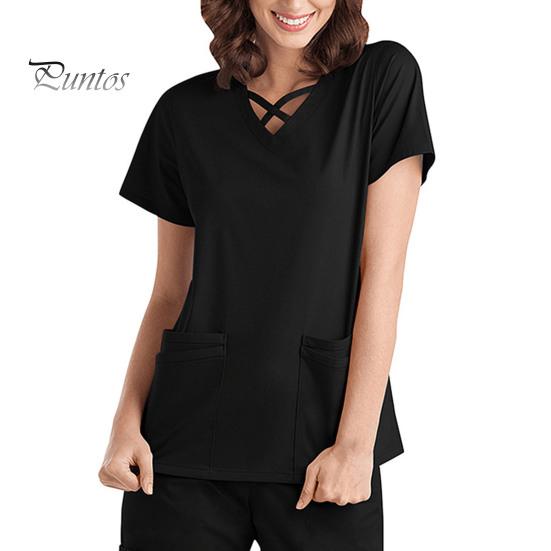 2 шт./компл. комплект унисекс больничной формы с v-образным вырезом и короткими рукавами, карманы, топы, брюки с эластичной резинкой на талии, быстросохнущие больничные стоматологические скрабы для медсестер, униформа