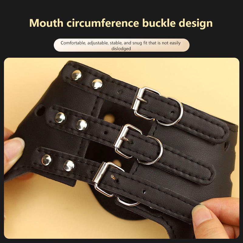Soft Leather Anti-Bite Adjustable Secure Adjustable & Breathable Small Large Dogs Muzzle Mask Pet Muzzles Chiens Pet Supplies