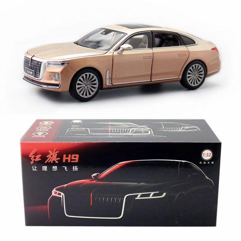 Alloy Qi Hong Car Model With Door Opening And Acousto Optic Design Gift For