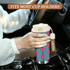 Cute Pink Hearts Pattern Stainless Steel Insulated Coffee Tumbler Vacuum Travel Mug Leakproof Cup for School Office Daily Use