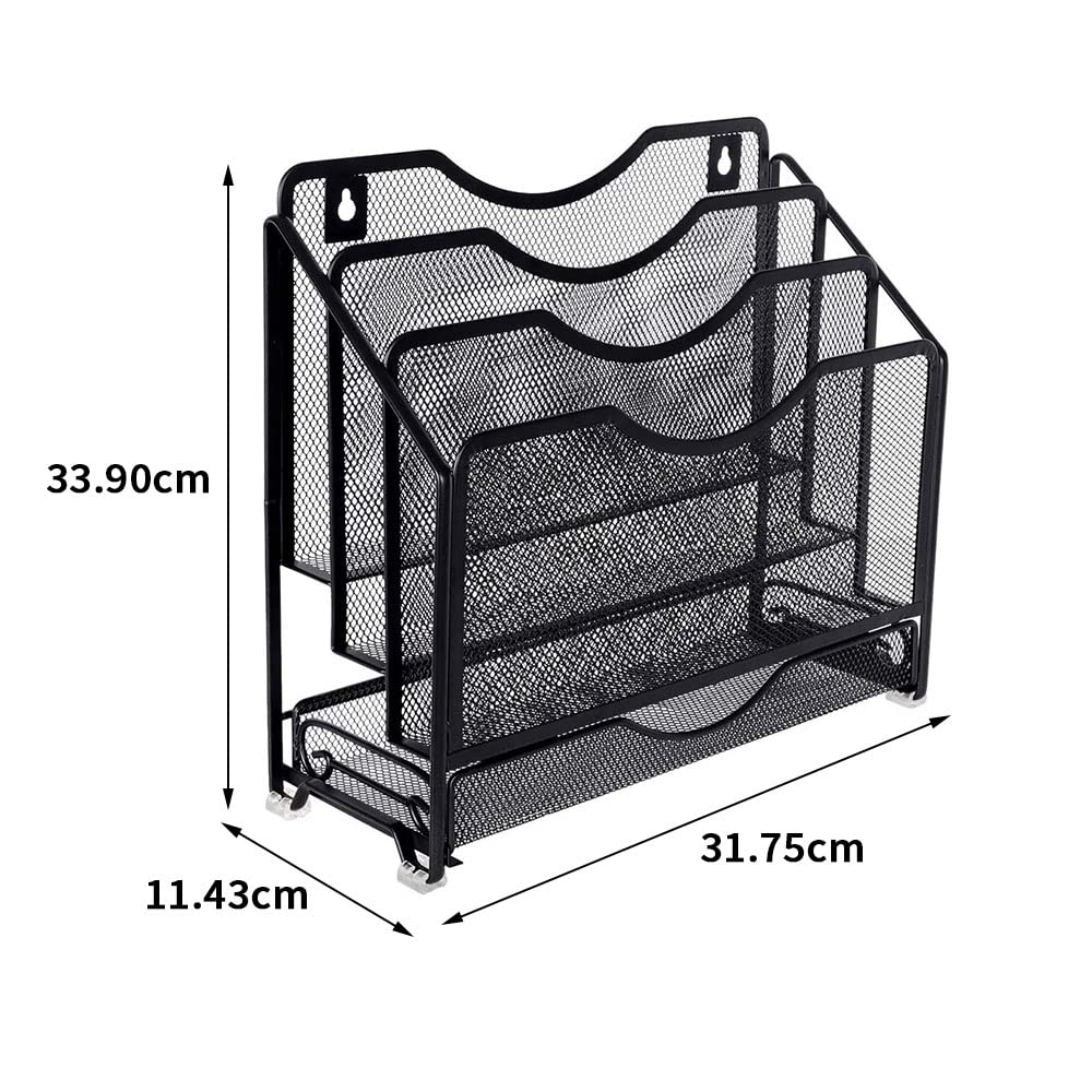 Настольная полка для хранения файлов, многофункциональная настенная полка для документов, подставка для лотков для документов, полка для файлов формата А4, настольный держатель для полок, держатель для полок