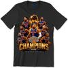 Винтажная футболка с графическим принтом New York Knicks Чемпионство 2026 Баскетбольная Черная S-5XL