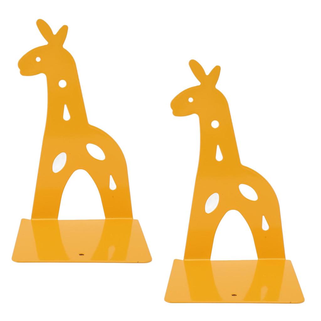 Металлический подставка для книг из стали в форме мультяшного животного, нескользящий многофункциональный подставка для книг для шкафов DVD CD