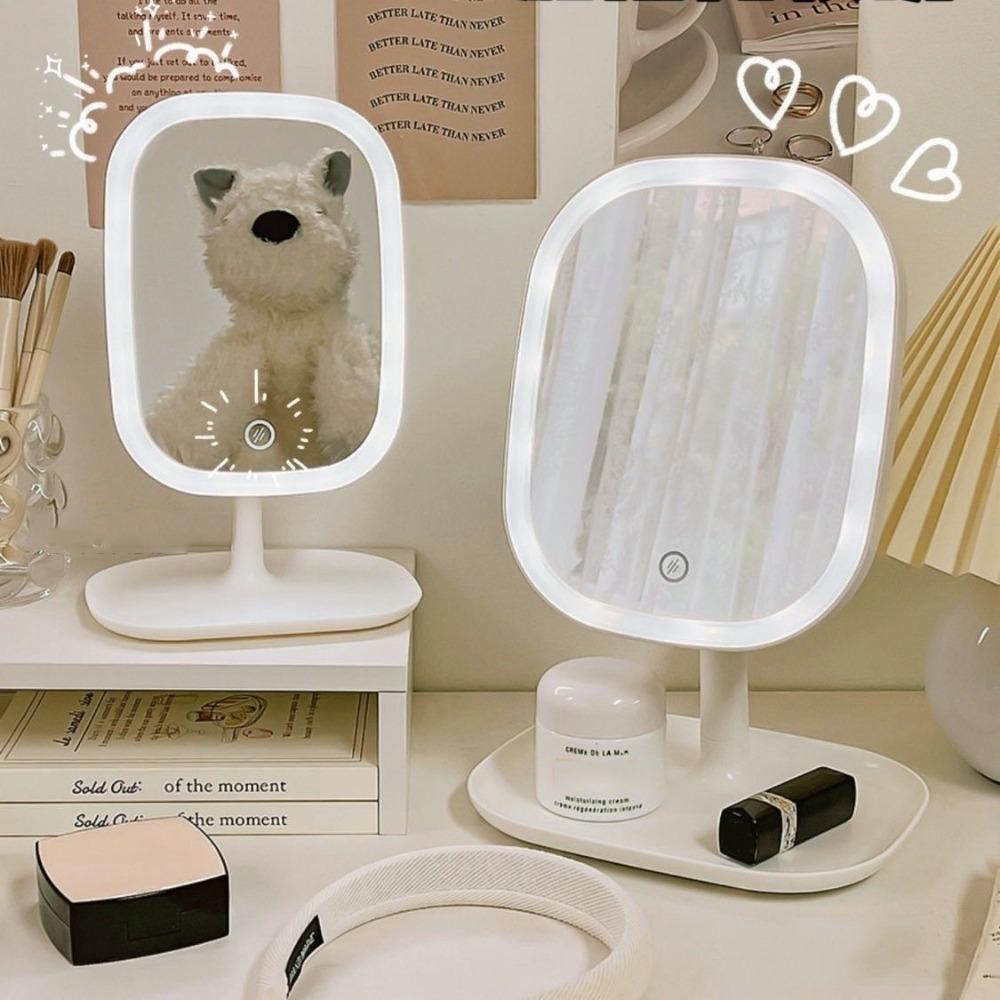 Light Up Your Beauty LED Cosmetic Mirror with Dimmable Smart HD Table Mirrors  Girl Birthday Gift