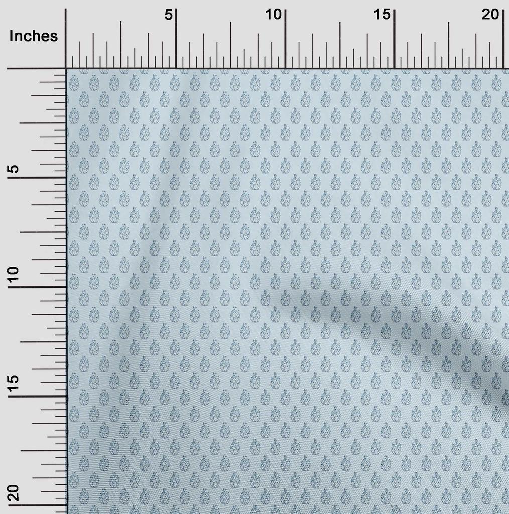 oneOone Ткань Cotton Flex Light Blue с изображением фруктов, стеганые принадлежности, швейная ткань с принтом, по ярдам, 40 дюймов