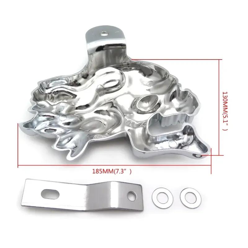 Motorcycle Horn Cover for 1992 and Up Harley-Davidson with Side Mount All V-rod's Chrome
