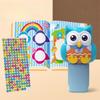 Штамп Сова Детская Обучающая Игрушка с Наклейками и Книжкой-раскраской для Раннего Обучения