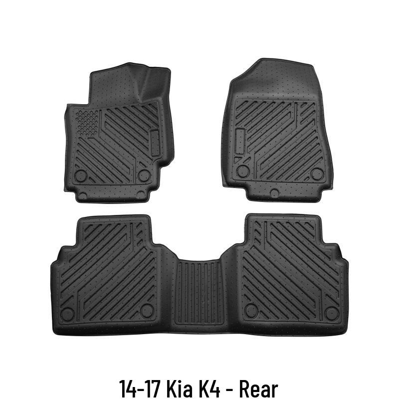 3D Коврики для Kia K4 (2014-2017), Экологичный ТПЭ, Дизайн с высоким краем