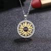 Sunflower Projection Necklace Women's 100 Language Customized Color Photo Collar Chain Neck Chain