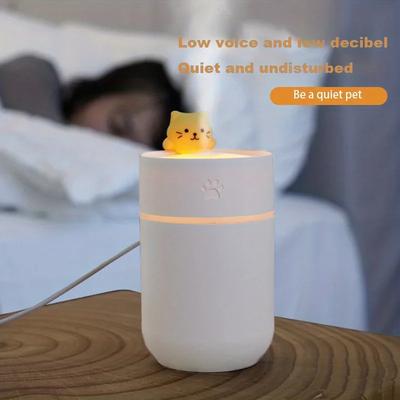 USB-устройство для создания холодного тумана, увлажнитель воздуха, мультяшный кот с ночником для домашнего очистителя свежего воздуха