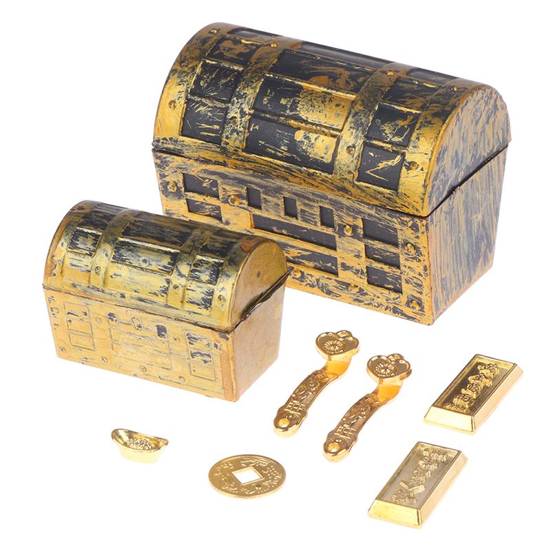 1/2/10Pcs Doll House Accessories Ruyi Gold Ingot Gold Bar Copper Coin Decoration