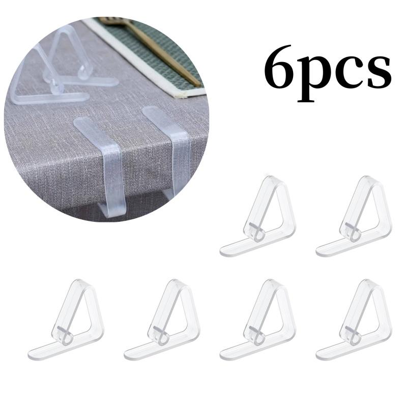 6/12/24 шт. Пластиковые зажимы для скатертей, прозрачные, высокоэластичные, ветрозащитные зажимы для скатертей для дома, улицы, пикника, вечеринки, принадлежностей