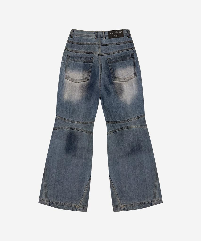 BLR Double Yoke Oil Washed Bootcut Denim Pants