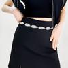 Boho Chic Dress Waist Chain Vintage Body Chain Versatile Metal Leaf Belt  Women's Fashion Accessory