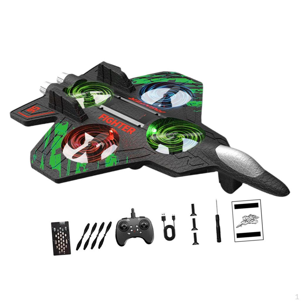 Portable RC Plane Gift for Boys, Fighter Model Aircraft Designed Ages 8-12