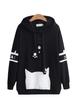 Women's Cat Print Long Sleeve Autumn Hoodie Sweater