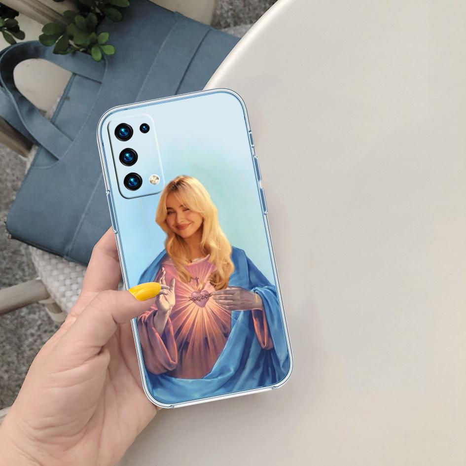 LO86 Сабрина Карпентер Прозрачный чехол-softshell для телефона Samsung Galaxy A04 A04S A14 A23 A34 A54 M23 M33 M52 M53