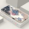 Чехол-шнурок с романтичным узором из роз для iPhone 17 Pro Max iPhone 16 15 14 13 Pro Max 11 16E 17E Мягкая силиконовая задняя крышка телефона