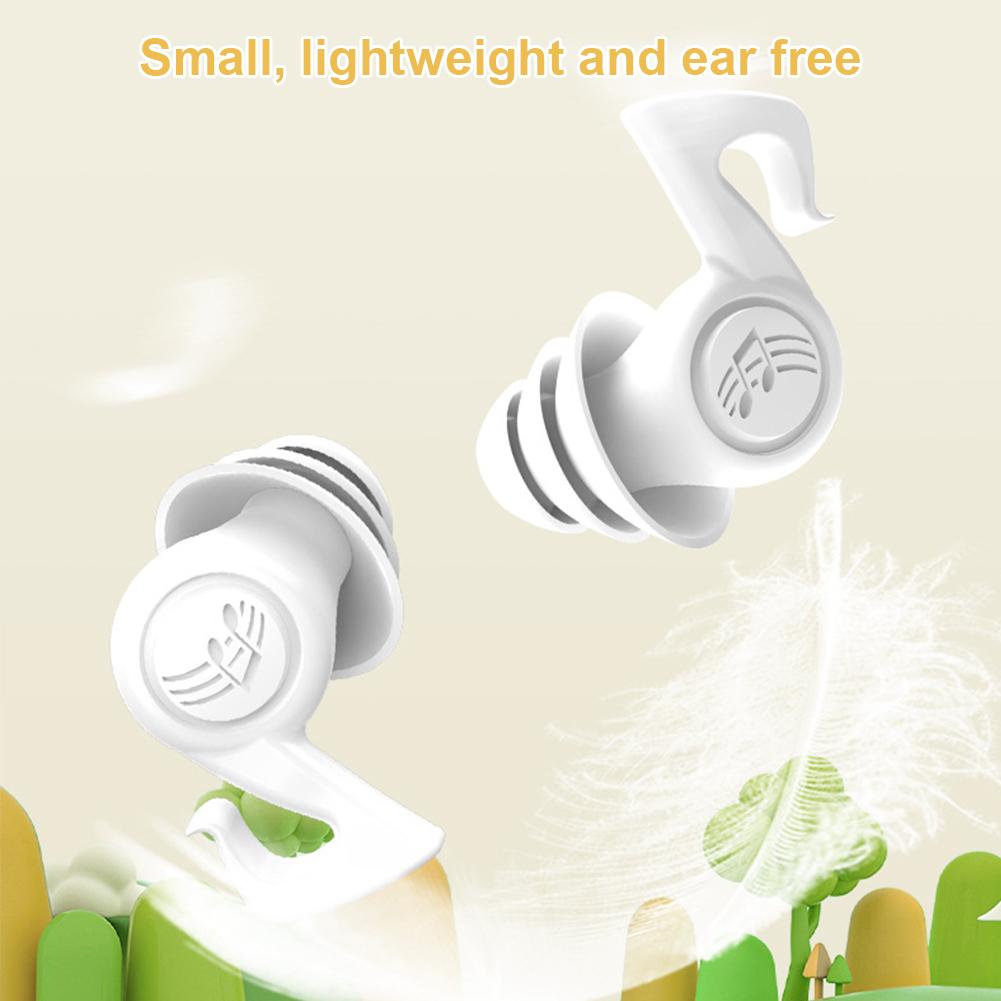 Three-layer Silicone Noise Reduction Earplugs Soft Comfortable Anti-noise Soundproof Reusable Washable Sleeping Mute Earplugs