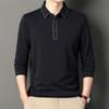 Simple Men's Long-sleeved Polo Shirt Spring and Autumn New Casual Lapel Men's Tops Trendy Versatile T-shirts for Men