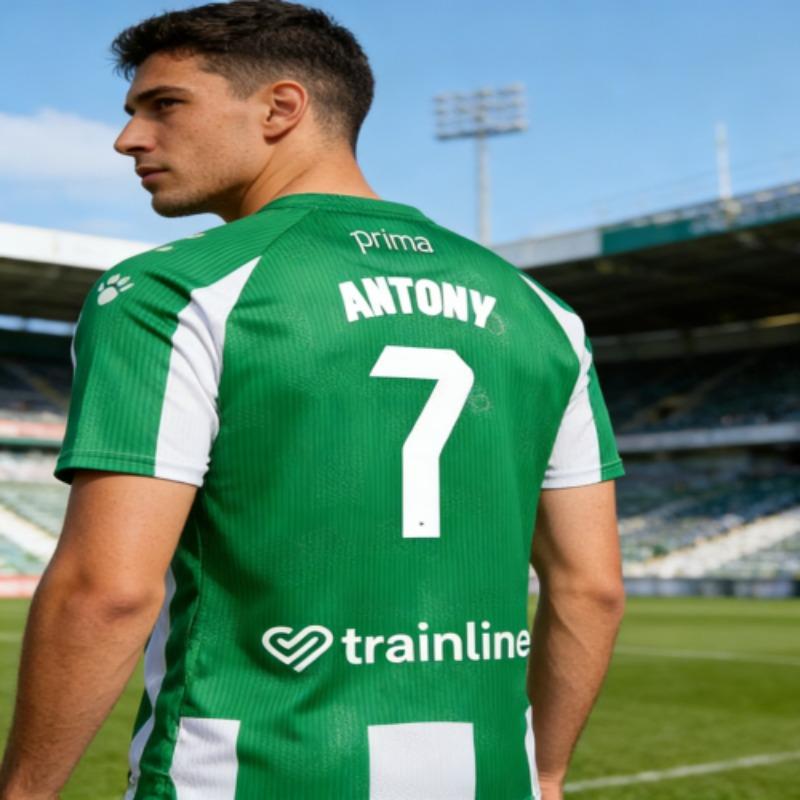 2026 Real Betis Повседневная Уличная Спортивная Быстросохнущая Дышащая Футболка для Футбола Взрослых и Детей Одинакового Стиля - Родитель-Ребенок