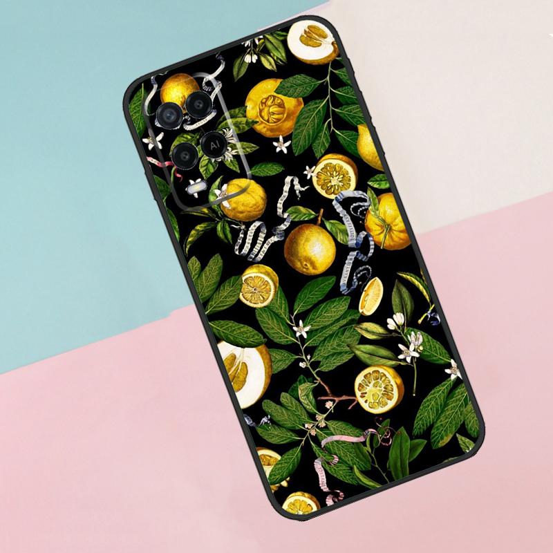 Тропический летний фрукт Лимон Для Oppo A17 A77 A60 A74 A94 A54 A18 A38 A58 A78 A98 A40 A80 A16 A76 A96 A15 A57S Чехол для телефона