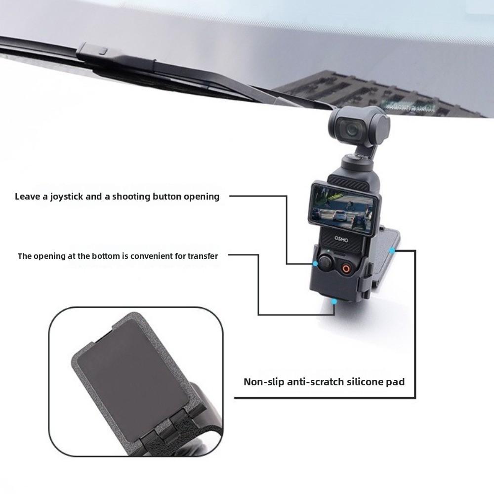 Black Clip Holder Mount Plastic Magnet Camera Base New Sport Camera Mount for DJI Pocket 3