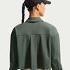 Nike 24.7 Shirts Women's Green Lapel