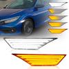 Светодиодный боковой габаритный фонарь POPMOTORZ для Honda Civic Series Купе Седан Type R Хэтчбек Sport Touring Si Переднее крыло Бампер Указатели поворота Динамические светодиодные указатели поворота