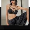 French Cross Strap Sexy Underwear Women's Thin Cotton Soft Steel Ring Comfortable Bra Small Chest Gather Beautiful Back Bra