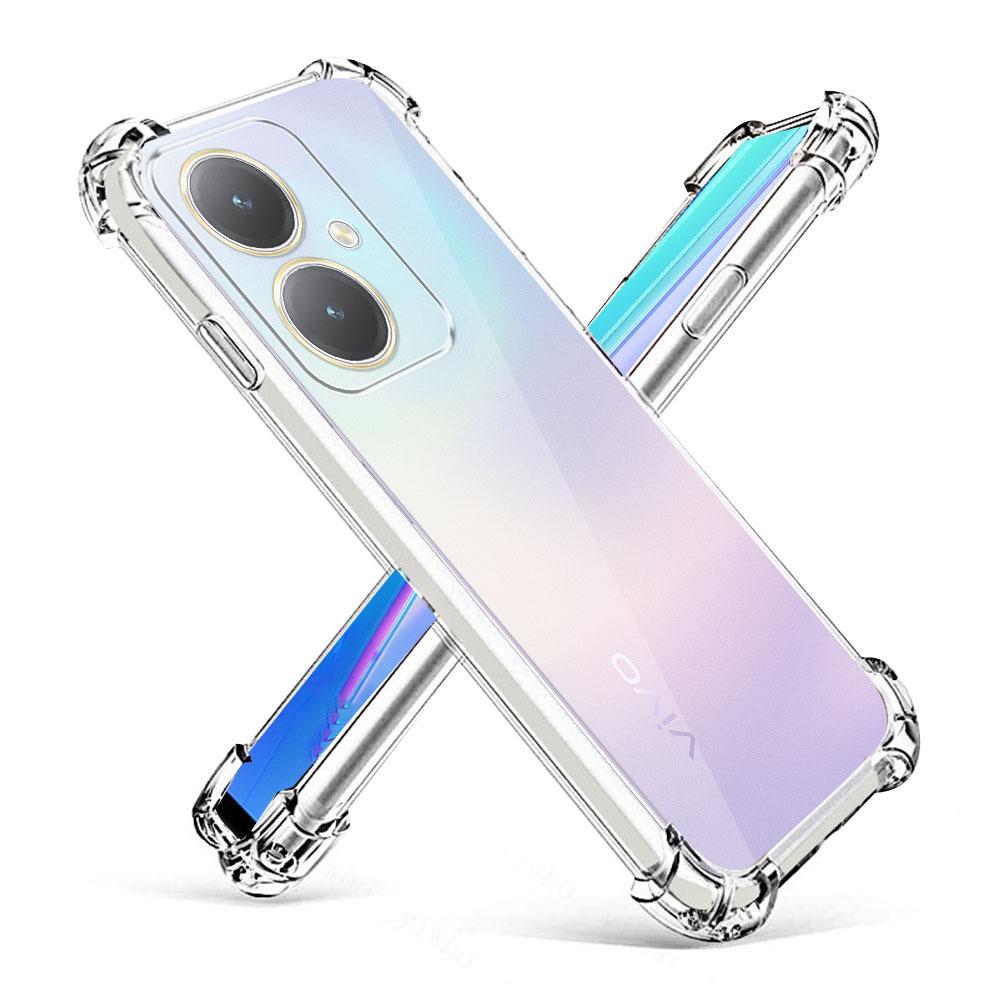 For Vivo Y27 Case Clear Silicone Soft Back Cover Protect Case For Vivo Y27S Clear Shockproof Coque For Vivo V27 Pro Fundas 5G
