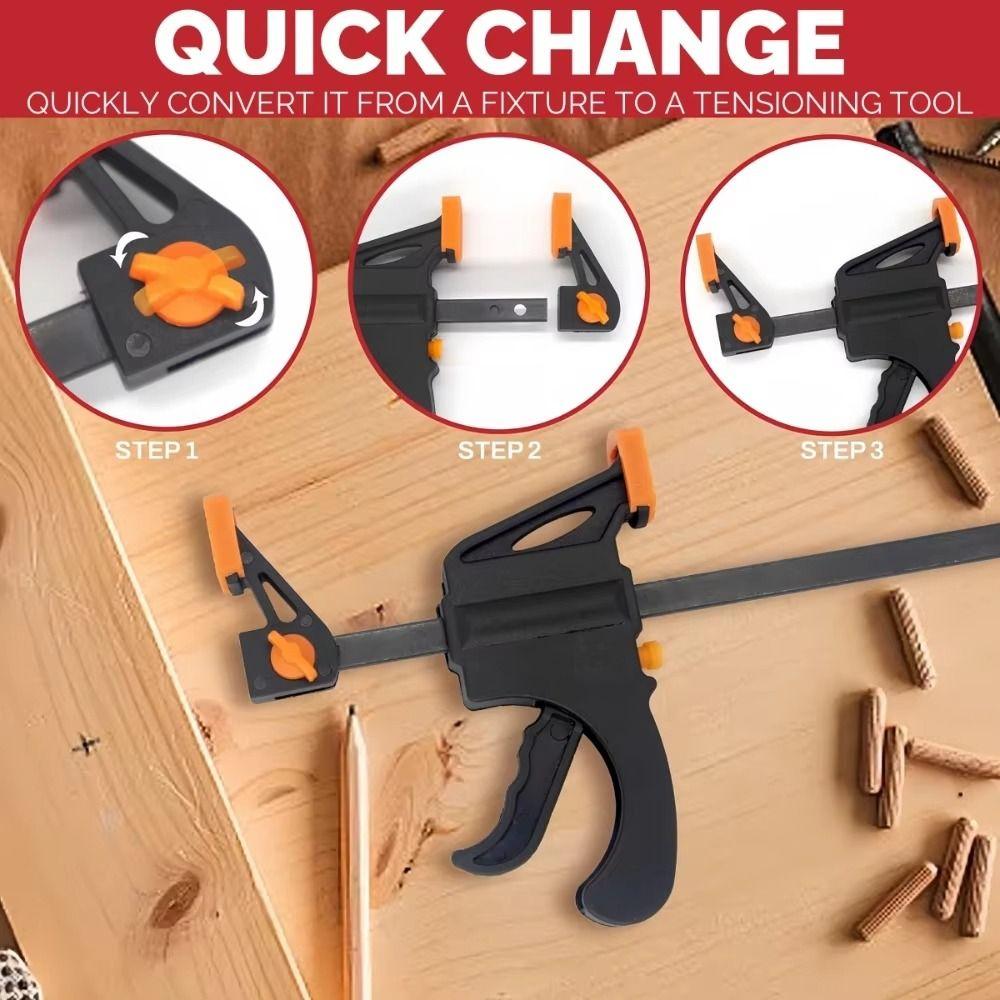 Одноручная столярная струбцина Быстроразъемная трещотка Быстрозажимная ручная струбцина Стержневая струбцина Деревообработка