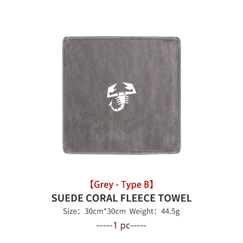 For Abarth Microfiber Towel Car Drying Towel Auto Plush Wash Towel Car Cleaning 500 FR FIAT Linea Panda DobloAlbea Astra Bravo V3