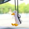 Симпатичные гипсовые качели утка аниме кулон авто зеркало заднего вида украшения подарок на день рождения пара аксессуаров автомобильный ароматизатор автомобильный аксессуар
