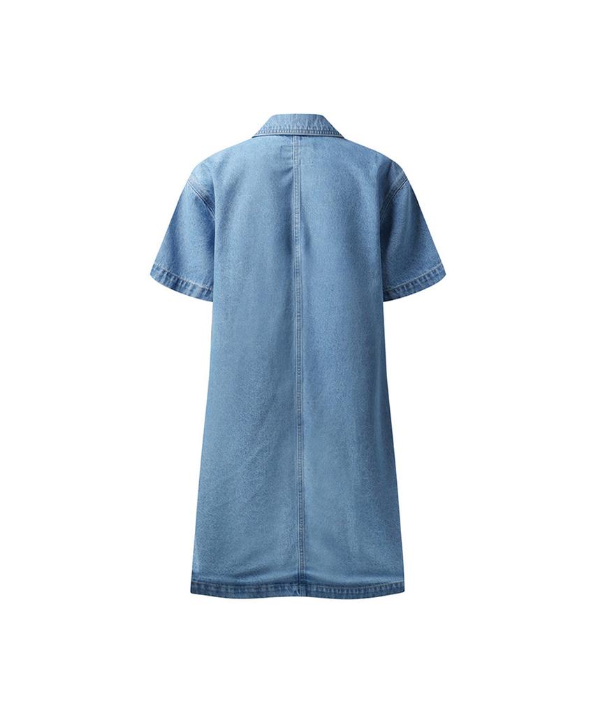 Er Er Denim Dress Sky Blue