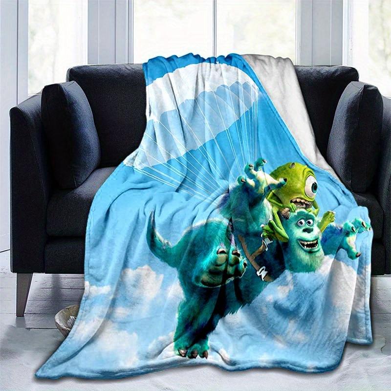 1pc Monsters University Printing Blanket - Soft, All-Season Throw for Living Room, Bedroom,Personalized Gift with Adorable Cartoon Design