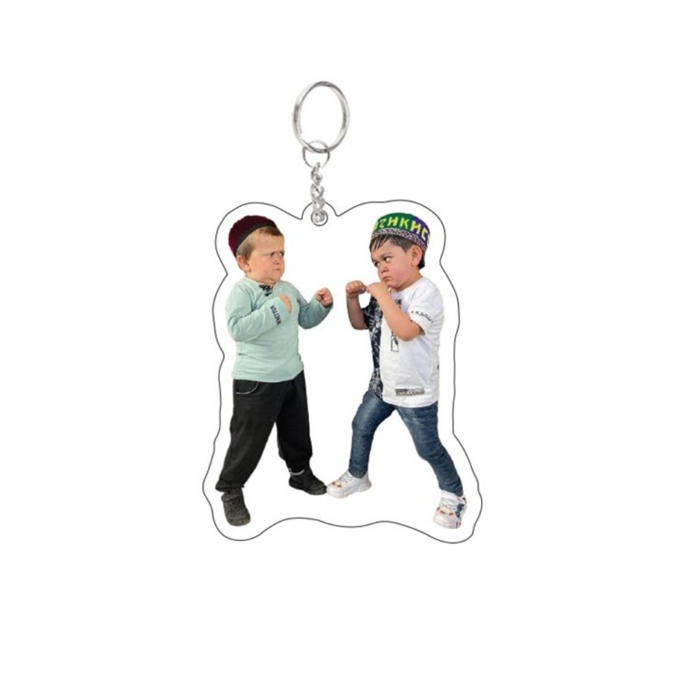 Magomedov Hasbulla Magomedov Keychain Hasbulla Meme Acrylic Keyring Bag Accessories Fans Gifts