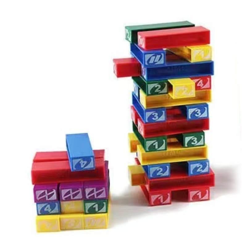 Большие английские французские кубики для складывания Семейная игра для вечеринок Развивающая игрушка для детей