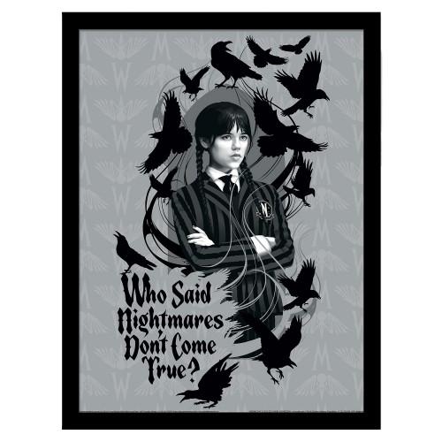 Wednesday Nightmares Framed Poster