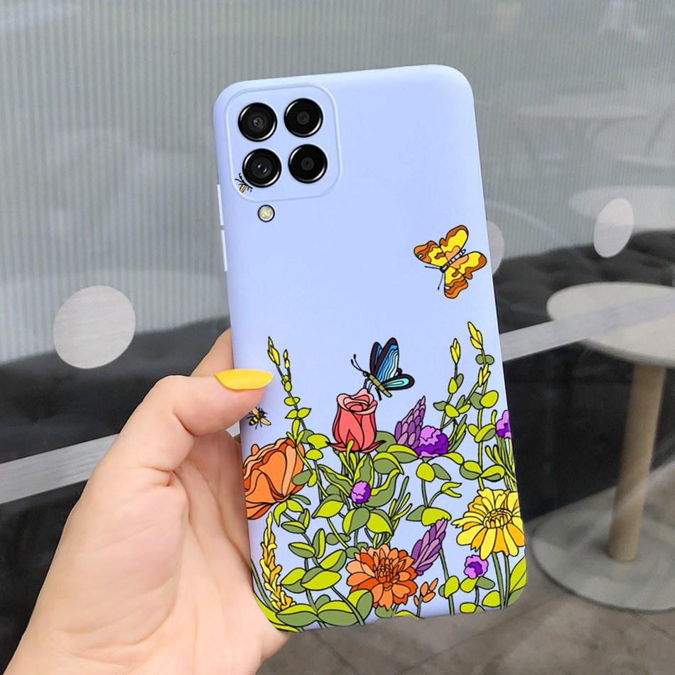 Чехол для телефона Samsung Galaxy M53 Модный Милый Рисунок Макарон Силиконовый Мягкий Чехол Для Samsung M53 M33 M22 4G 5G Задняя Крышка