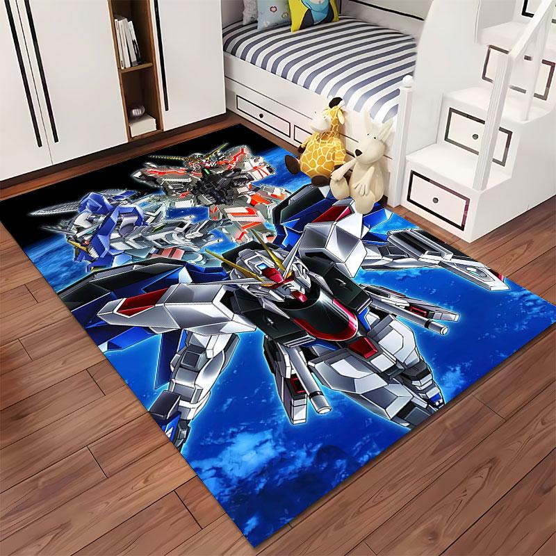Mecha Design Robotic Battle Scene suitable as a non-slip mat for the living room or bedroom sofa