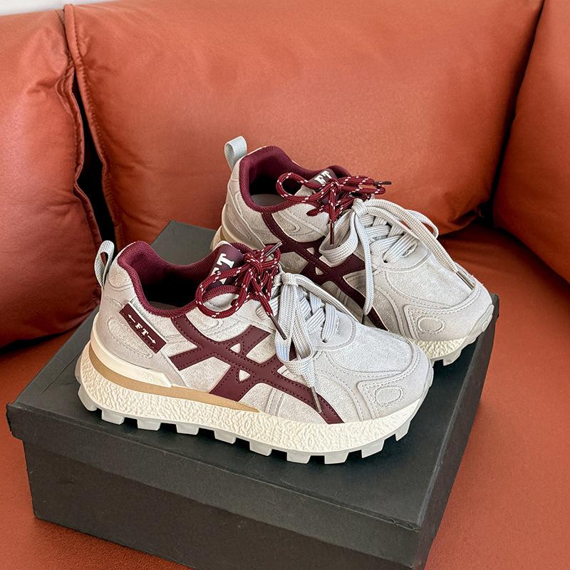 Платформа обувь Форрест Гамп осень и зима 2025 новый универсальный модный взрыв легкий кожаный повседневный спортивный обувь дети