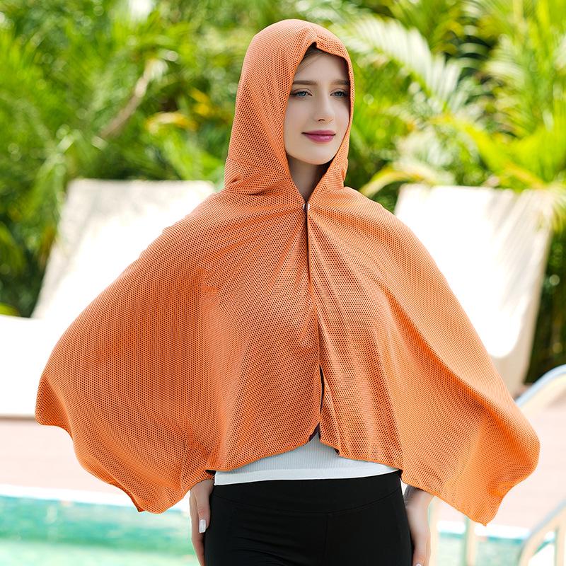 Cooling Quick-Dry Beach Shawl: Diving, Sun Protection, Summer Cycling, Quick-Drying Cape.