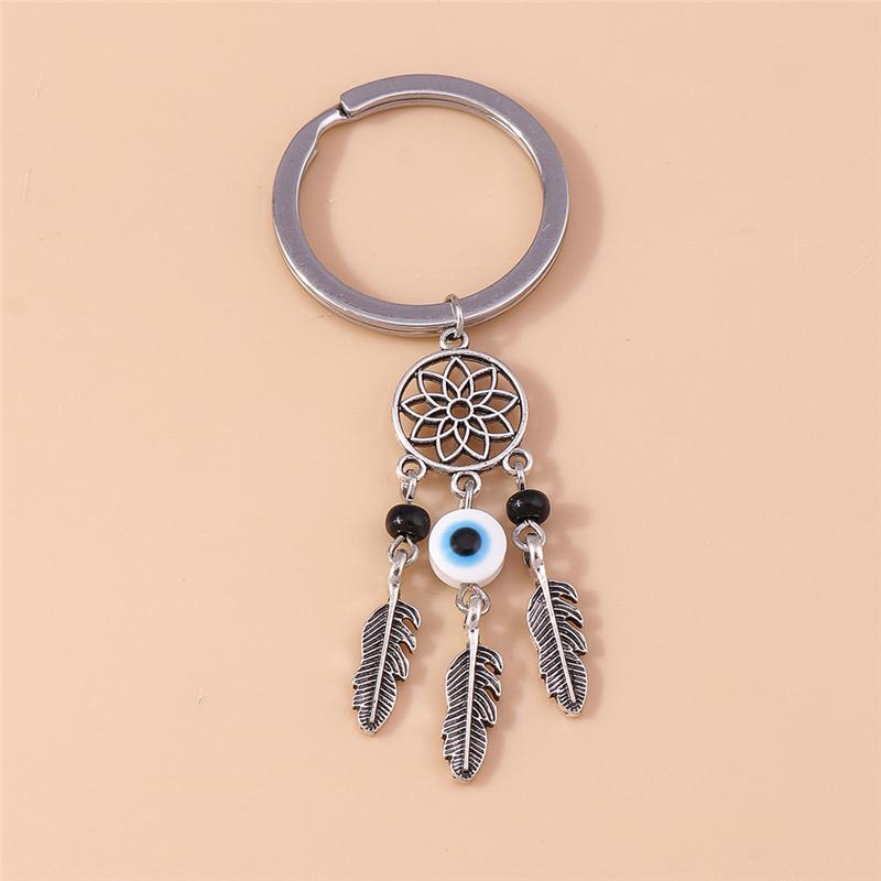 Cute Enamel Lucky Evil Eye Keychain Metal Keyring Pendant for Car Key Holder Women Girls Handbag Charms DIY Jewelry Gifts