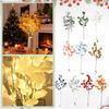 3in Leaf Decoration, Holiday Decoration With Light, Single Branch Cutting, Indoor Desktop Decoration