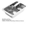 Stainless Steel Ice Cube Tray with Lever Handle Large Cubes Mold Whiskey Cocktail Ice Maker Vintage Inspired Kitchen Bar Essential