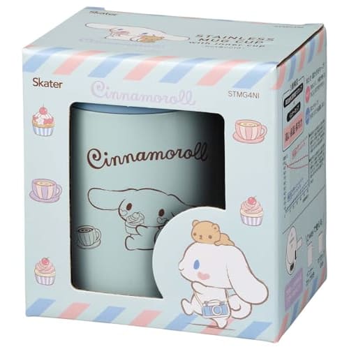 Skater Inner Cup Thermal/Cold Stainless Steel Mug 330ml with Lid Vacuum Insulated Double Structure Sanrio Cinnamoroll STMG4NI-A