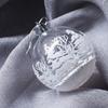 6Pcs Transparent Snow Christmas Balls Pendants For Christmas Tree Decoration Clear Baubles Hanging Ornaments Xmas Decoration