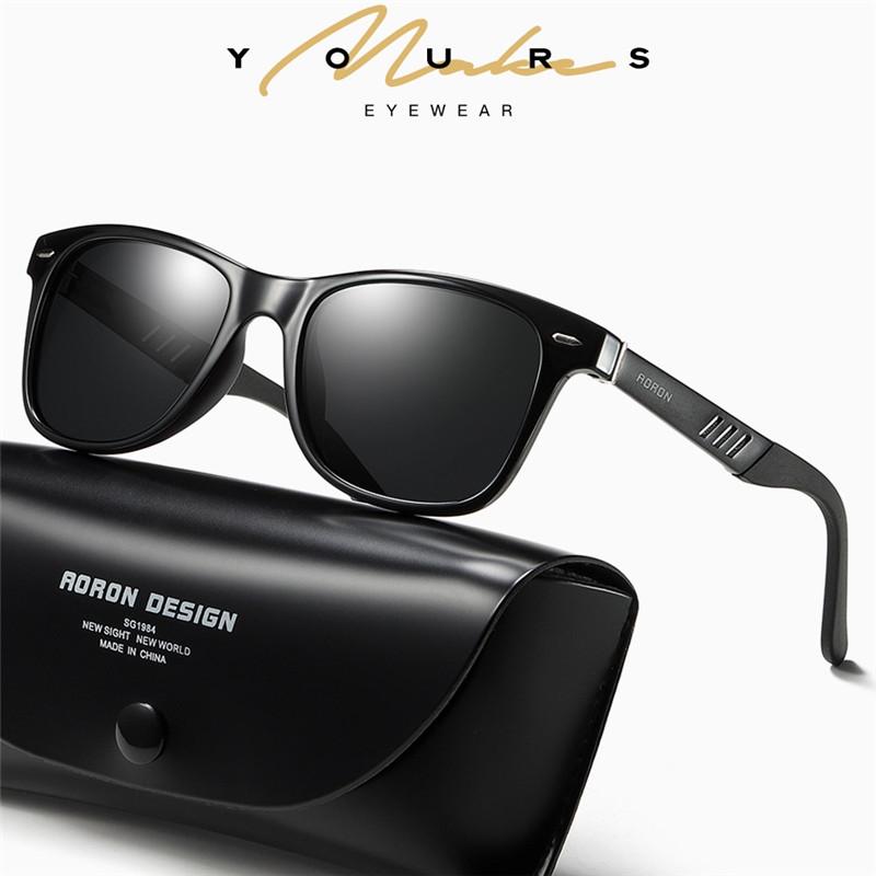 Поляризованные солнцезащитные очки AORON, модные мужские очки для улицы