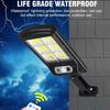 Solar Waterproof Outdoor Courtyard Light with Motion Sensor and Remote Control - High Power, Super Bright Street Wall Light for Home
